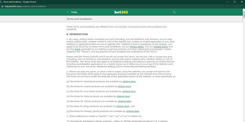 Điểm mạnh của nhà cái bet365 nó