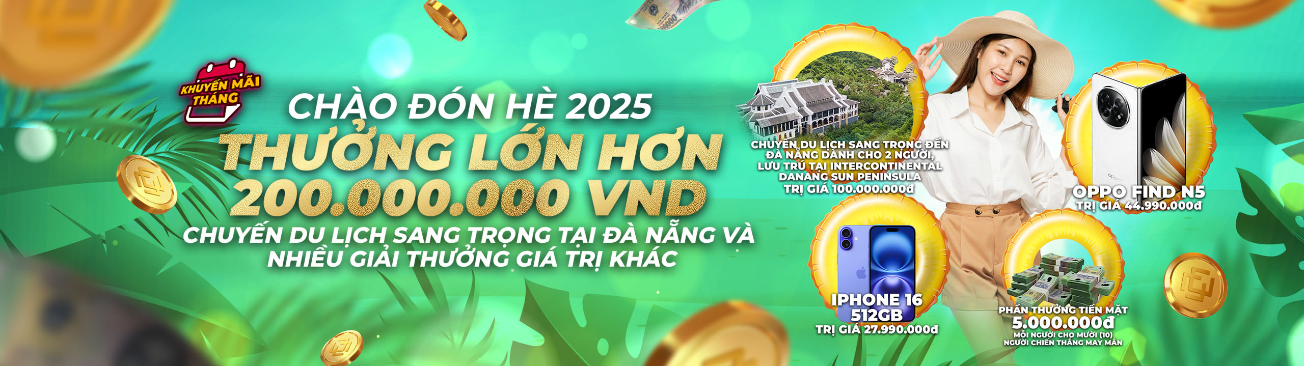 Nhiệm vụ tháng 5 - Rinh chuyến du lịch hè này